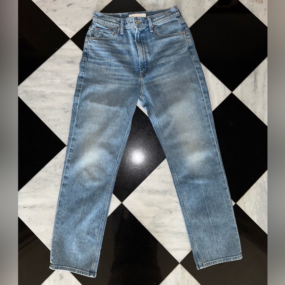 Mother Superior High Waisted Rider Ankle Jeans Altered Size 30